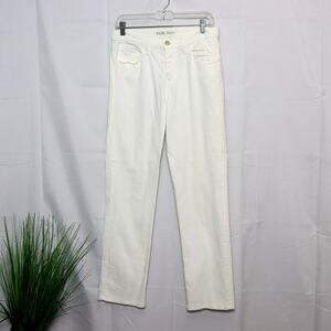 Dead Sexy White Straight Leg Cotton Size 29
